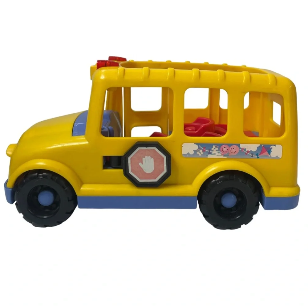 Little People Little Movers Yellow School Bus 2001 Vintage Fisher Price Toy Set